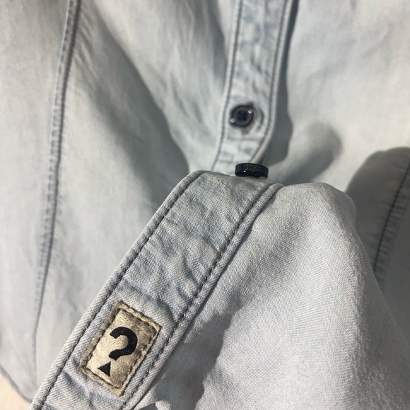 Guess Denim Shirt 
Style # W21H38D0M40 - Picture 5 of 6